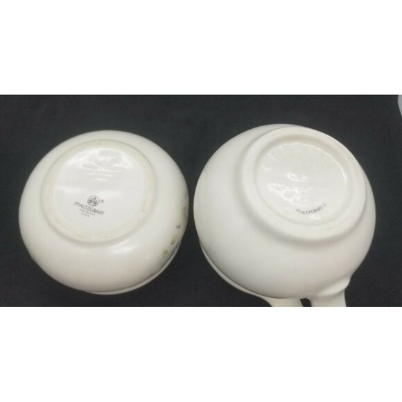 Pfaltzgraff TEA ROSE Creamer Pitcher and Lidded Sugar Bowl USA Retired - Picture 12 of 12